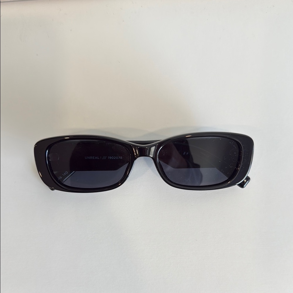 Le Specs Black Rectangular Sunglasses